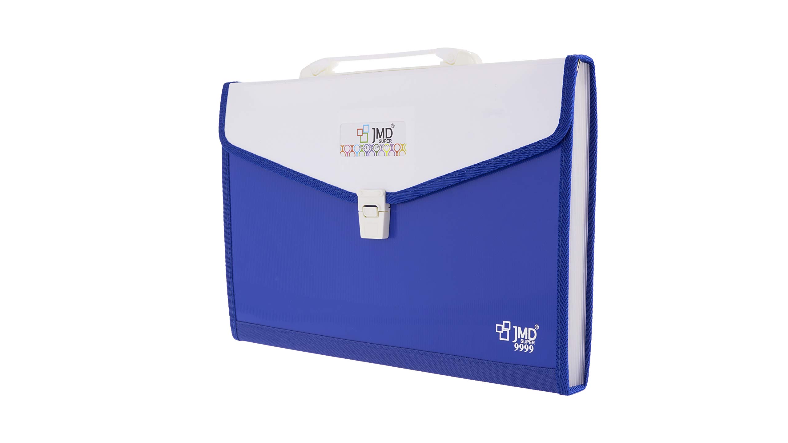 JMD SUPER-9999 13 Pocket Expanding File Folder with Handle A4/FC
